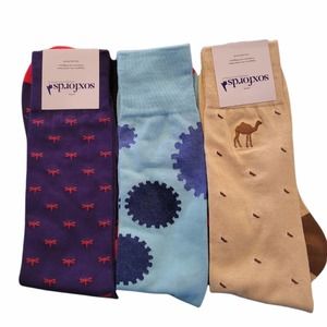 NWT Bundle of 3 Soxfords Novelty Socks for Men